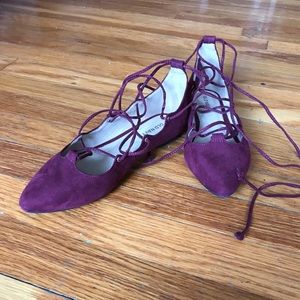 Lace up flats from ON